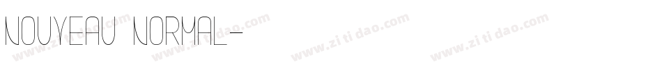 Nouveau Normal字体转换